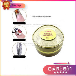 Gel đắp móng LaWei chính hãng 60ml-gel lạnh không nóng màu trong suốt