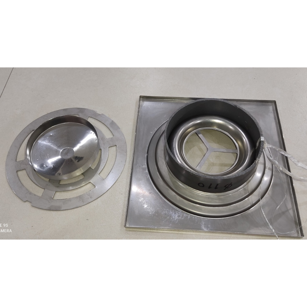 Ga thoát sàn, phễu thoát nước cỡ đại 20 cm x 20 cm vừa ống nhựa phi cỡ phi 150, 160 | BigBuy360 - bigbuy360.vn