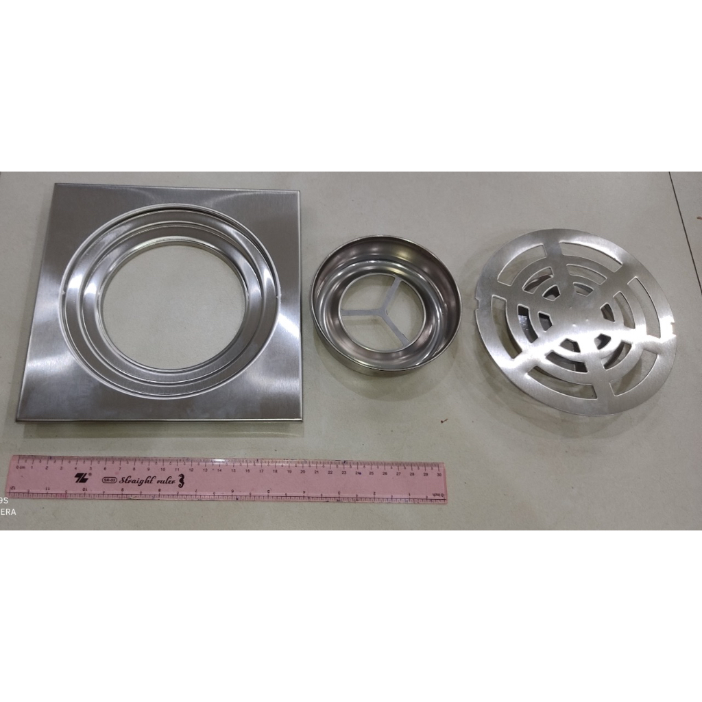 Ga thoát sàn, phễu thoát nước cỡ đại 20 cm x 20 cm vừa ống nhựa phi cỡ phi 150, 160 | BigBuy360 - bigbuy360.vn