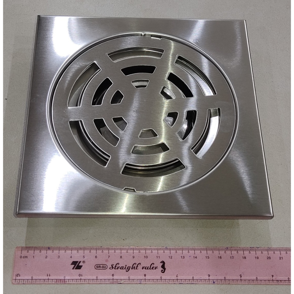 Ga thoát sàn, phễu thoát nước cỡ đại 20 cm x 20 cm vừa ống nhựa phi cỡ phi 150, 160 | BigBuy360 - bigbuy360.vn