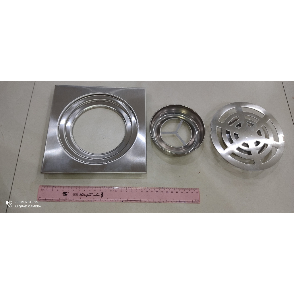 Ga thoát sàn, phễu thoát nước cỡ đại 20 cm x 20 cm vừa ống nhựa phi cỡ phi 150, 160 | BigBuy360 - bigbuy360.vn