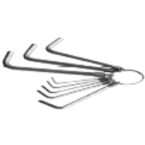 Bộ lục giác, 8 chi tiết Kích thước: 2, 2.5, 3, 4, 5, 6, 8, 10 mm