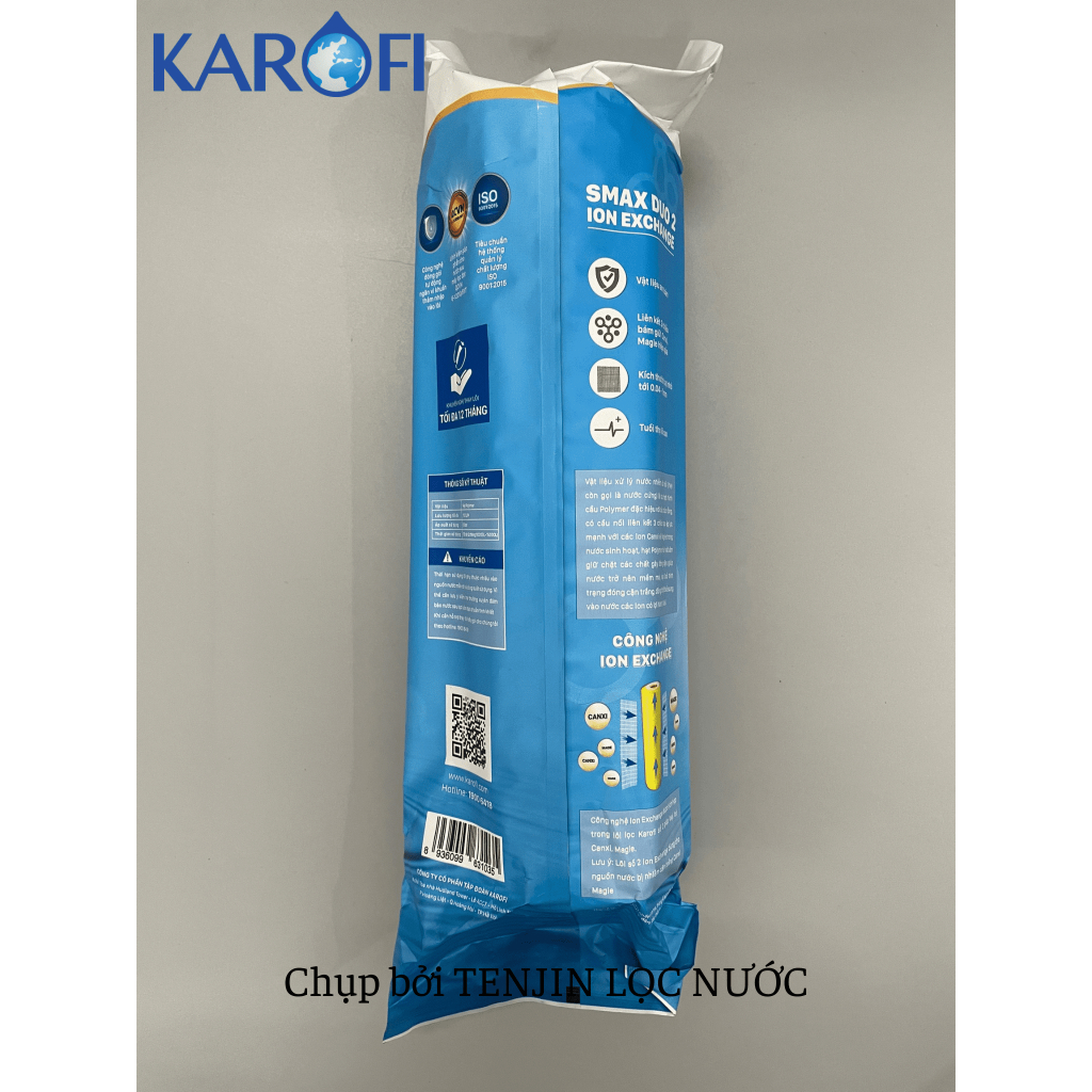 Lõi Số 2 Cation Ion Exchange Karofi Làm Mềm Nước Cứng Dùng Cho Máy Lọc Nước RO