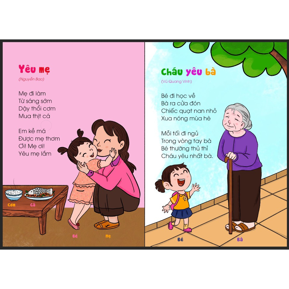Ảnh Sách - Thơ Cho Bé Học Nói Bìa Cứng - Giúp Bé Phát triển IQ, EQ (cho bé từ 1 tuổi) 2