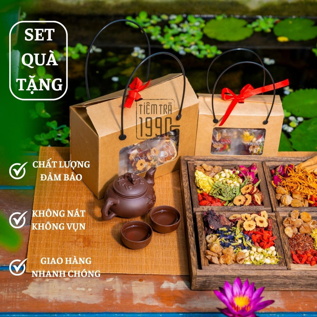 Trà thảo mộc làm quà tặng, trà thảo dược giảm cân, đẹp da, Trà Thảo Mộc Giải Nhiệt 