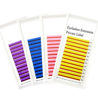 Mi khay LASHES SUPPLY 12 line MÀU ĐEN độ cong D, chất mi silk Hàn, mềm dễ bắt keo, dùng để nối volume, classic