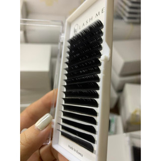 Mi khay LASHES SUPPLY 16 line MÀU ĐEN độ cong CC, chất mi silk Hàn, mềm dễ bắt keo, dùng để nối volume, classic