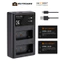 Pin máy ảnh Canon LP-E17 - Thương hiệu K&F CONCEPT ( 2 Baterry 1 Charger)