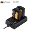 Pin máy ảnh Canon LP-E6NH | Thương hiệu K&F Concept (2 Pin 1 Sạc) KF28.0021
