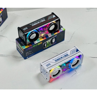 Loa Bluetooth A88 Mini Vỏ Trong Suốt Bass Mạnh Kết Nối 2 Loa TWS ,Có Đèn Led Nháy Theo Nhạc Cực Chill