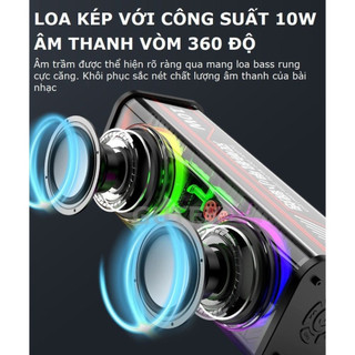 Loa Bluetooth A88 Mini Vỏ Trong Suốt Bass Mạnh Kết Nối 2 Loa TWS ,Có Đèn Led Nháy Theo Nhạc Cực Chill