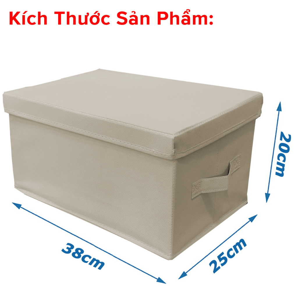 Ảnh Set Bộ 2 Khay Hộp Vải Đựng Quần Áo HQ2 7 Ngăn Đựng Quần Áo Gọn Gàng Tiện Lợi Bọc Vải Oxford Cao Cấp Chính Hãng Amalife 2