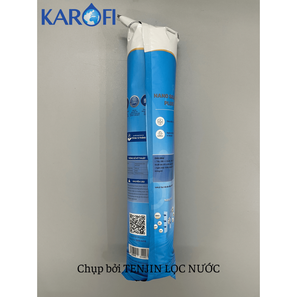 Lõi Lọc Nước Nano Silver Plus Karofi Số 8 Chức Năng Chống Tái Nhiễm Khuẩn