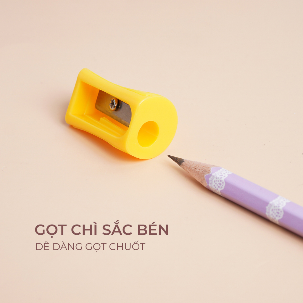 Gọt Chì Bằng Kim Loại Không Gỉ Gọt Bút Chì, Chuốt Bút Chì Mini Đa Dạng Màu Sắc Nhỏ Gọn Và Tiện Lợi M30001