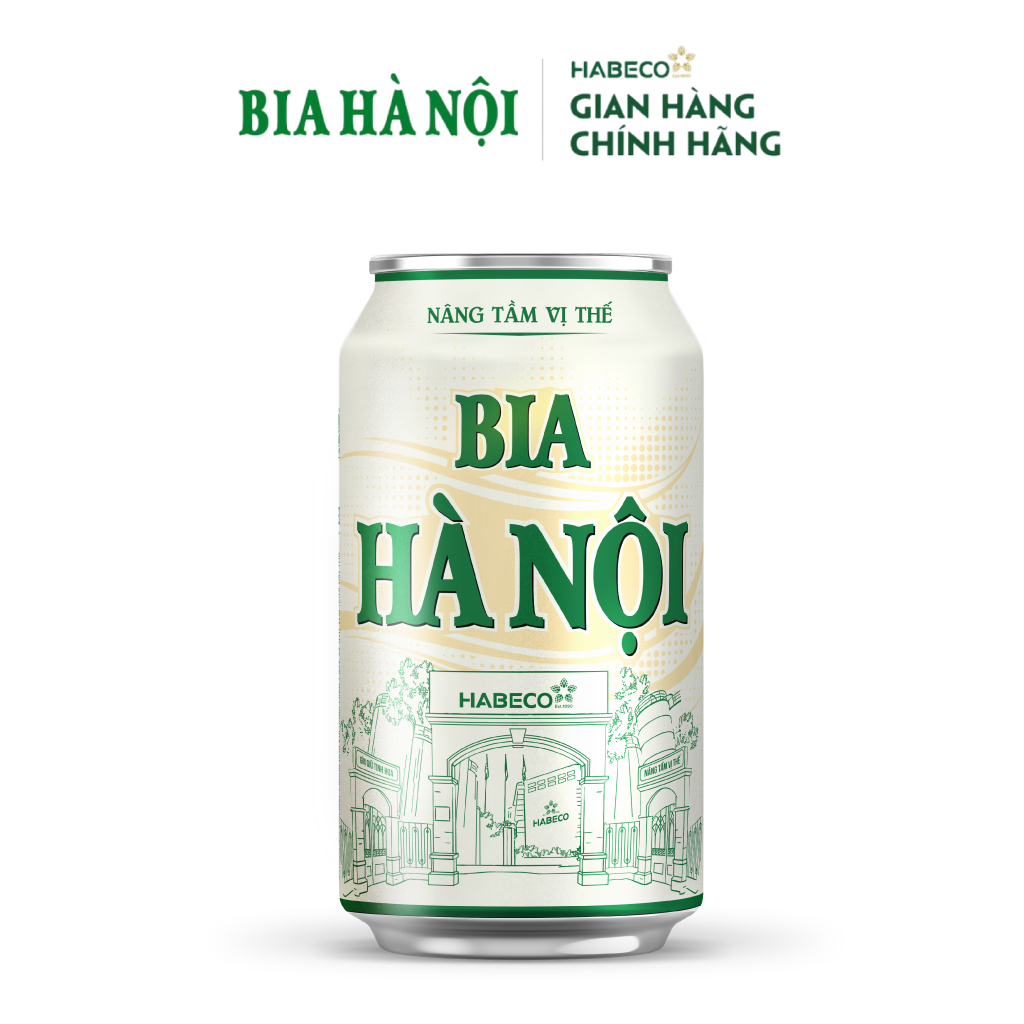 Ảnh Thùng 24 lon Bia Hà Nội Nhãn Xanh - HABECO (330ml/lon) 3