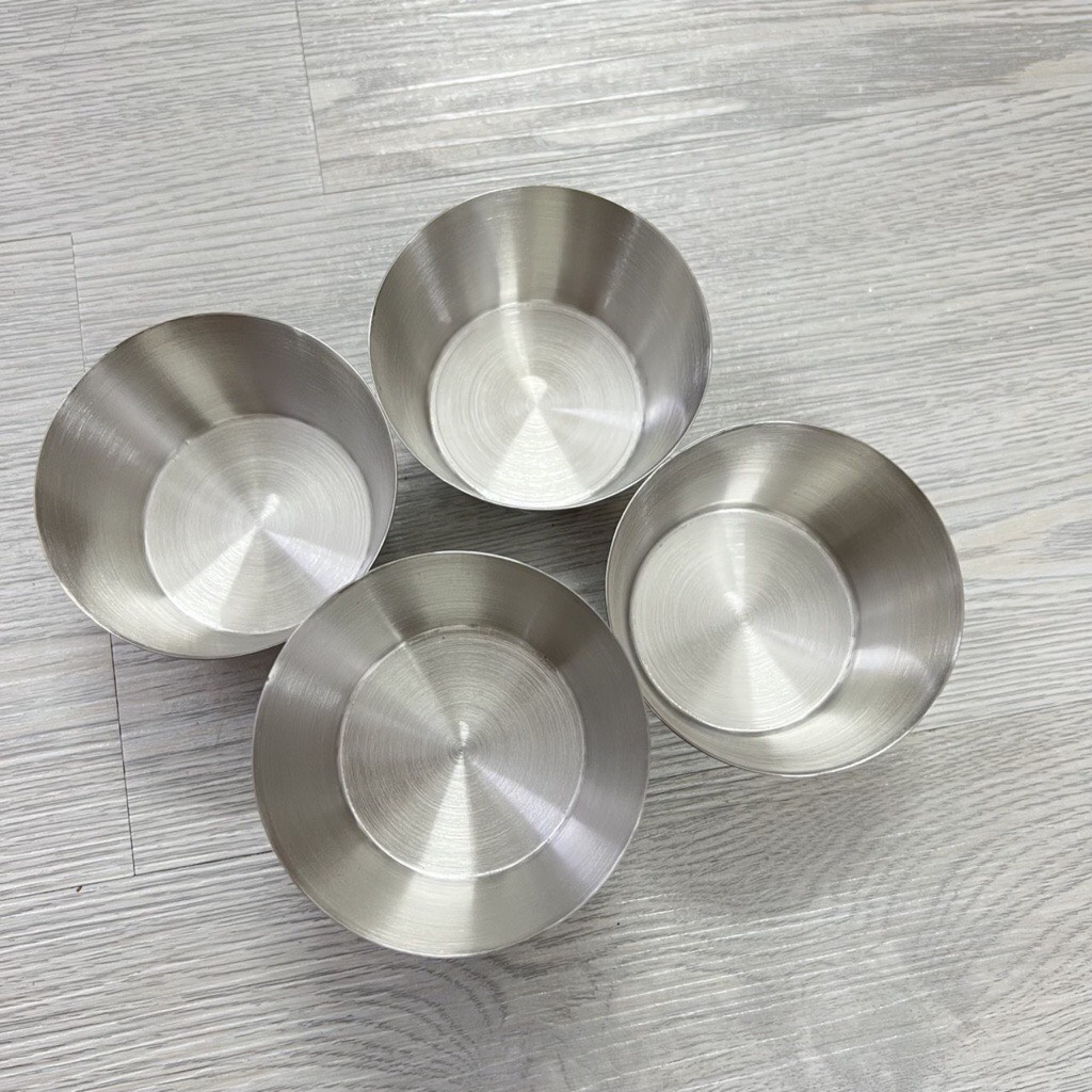 COMBO 10 Khuôn làm bánh flan , Rau Câu ,Cupcake , Làm Đá Có Nắp inox 304  ( 7cm )