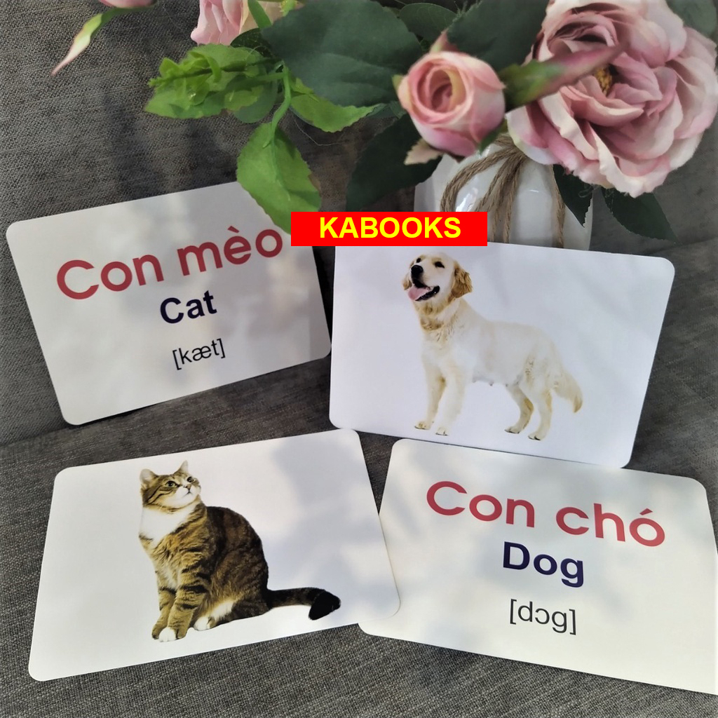 Ảnh Flashcard - 100 Thẻ Học Thông Minh Song Ngữ Khổ Lớn A5 - Giúp Bé Nhận Biết Thế Giới Xung Quanh (Dành cho bé 0 - 5 tuổi) 2