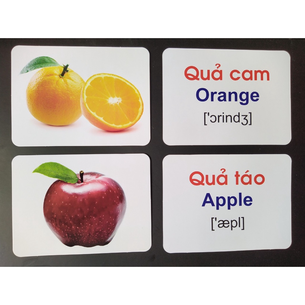 Ảnh Flashcard - 100 Thẻ Học Thông Minh Song Ngữ Khổ Lớn A5 - Giúp Bé Nhận Biết Thế Giới Xung Quanh (Dành cho bé 0 - 5 tuổi) 3