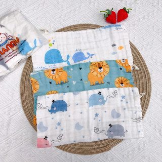 Set 3 khăn sữa sợi tre Manny thấm hút, mềm mịn cho bé