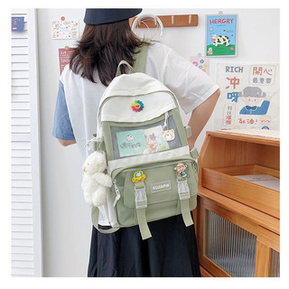 Balo Đi Học Cute Phong Cách Hàn Quốc Ulzzang Thời Trang Basic Trơn TV26-42
