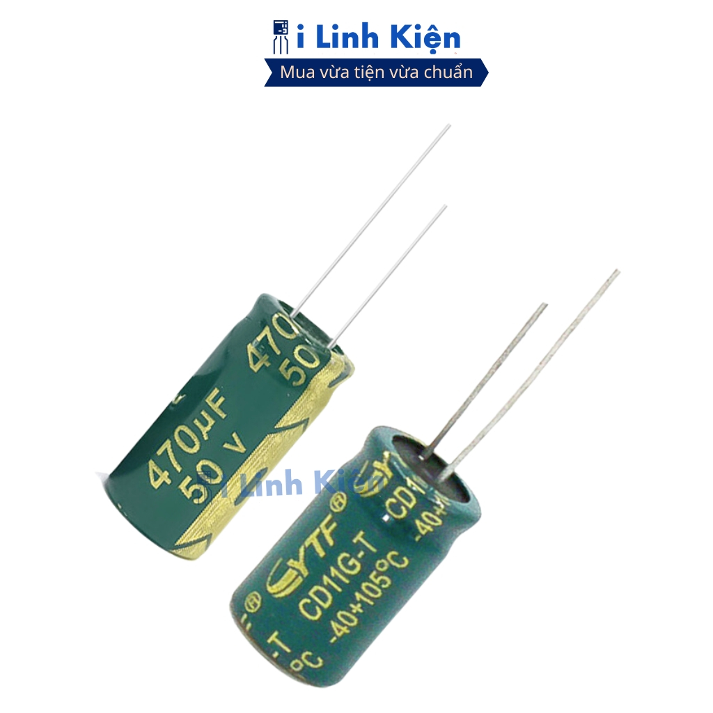 Tụ hóa 50V 470uF (5 tụ) tần số cao đảm bảo chất lượng ilinhkien