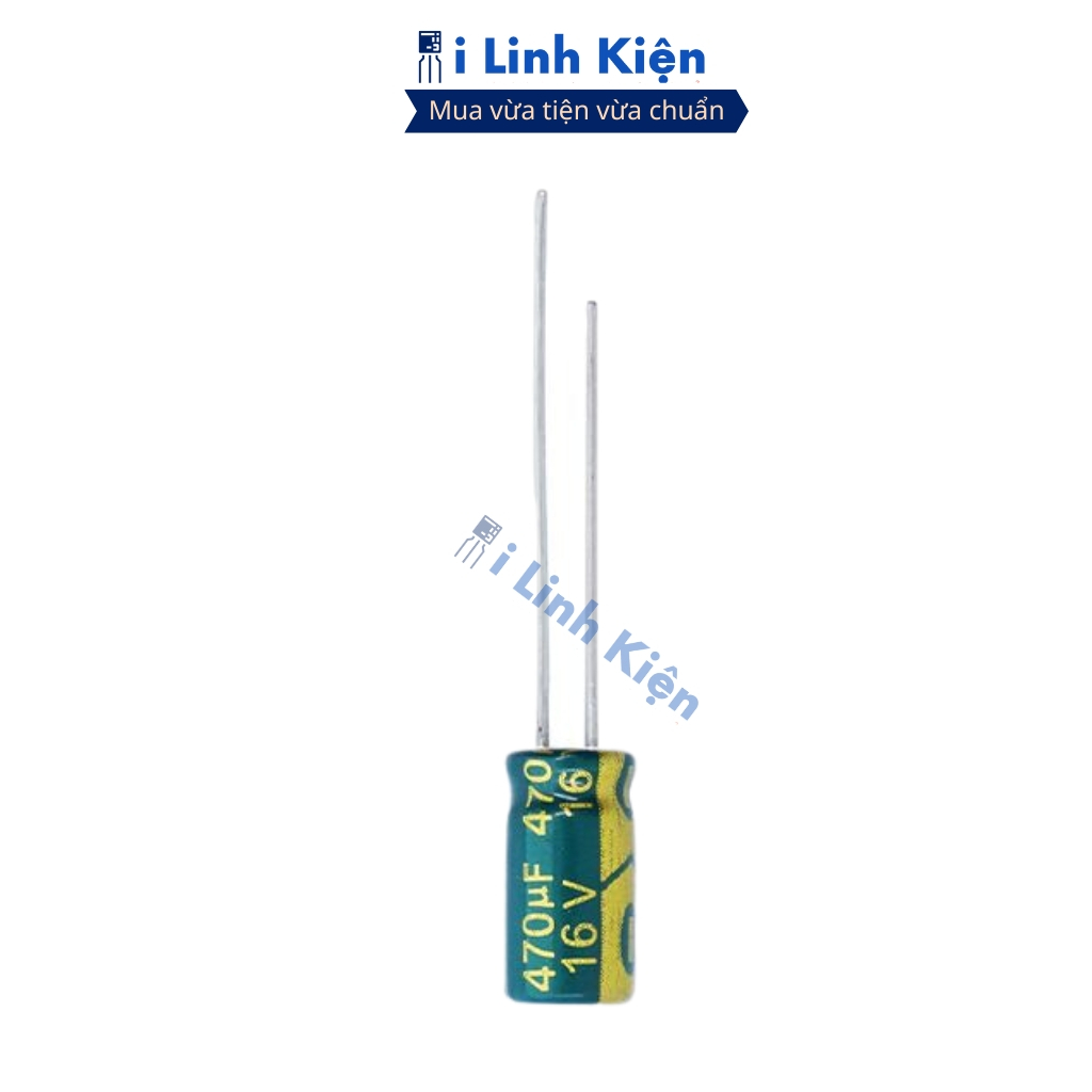 Tụ hóa 16V 470uF (5 tụ) 8x12mm tần số cao ilinhkien