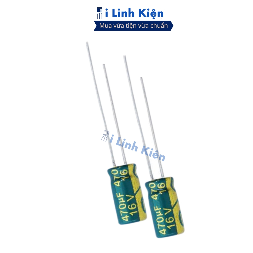 Tụ hóa 16V 470uF (5 tụ) 8x12mm tần số cao ilinhkien