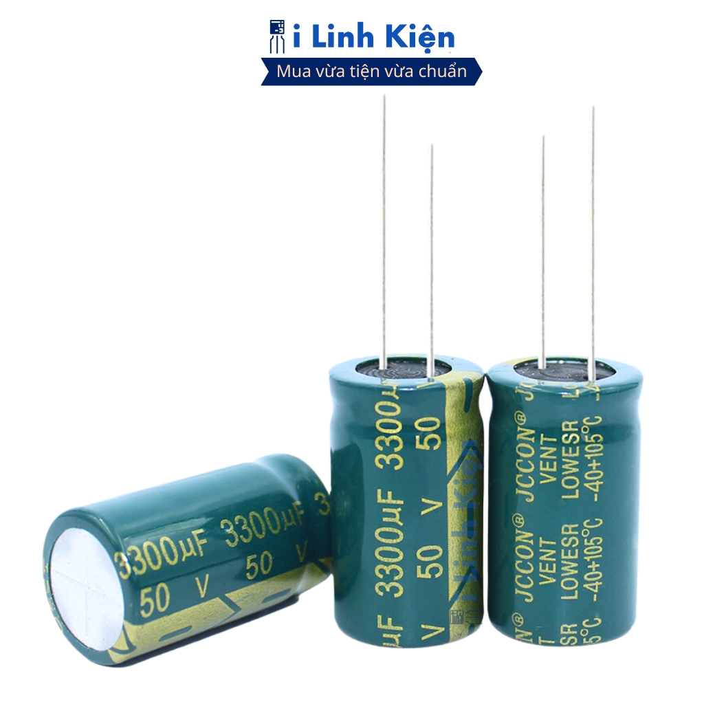 Tụ hóa 50V 1uF-3300uF tần số cao chính hãng đảm bảo chất lượng ilinhkien.
