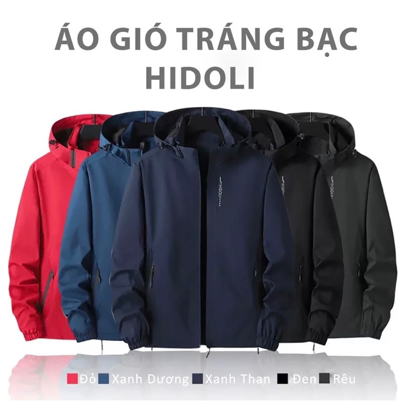 Áo Khoác Gió Nam,Vải Gió Tráng Bạc Chống Nước,Cản Gió,Ngăn Bụi Bẩn Mẫu Mới 2022 SP003