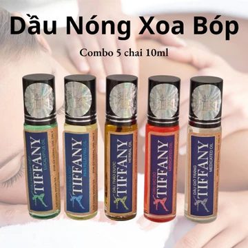 Dầu Mát Xa Dầu Gió Nóng Chuyên Dùng Xoa Bóp Tiffany 10ml Hàng Việt Nam Sản Xuất