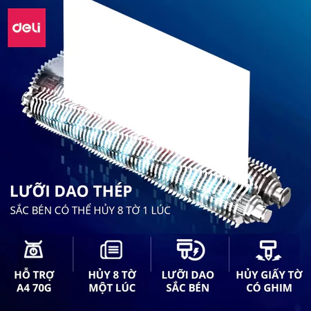 Máy hủy tài liệu Deli