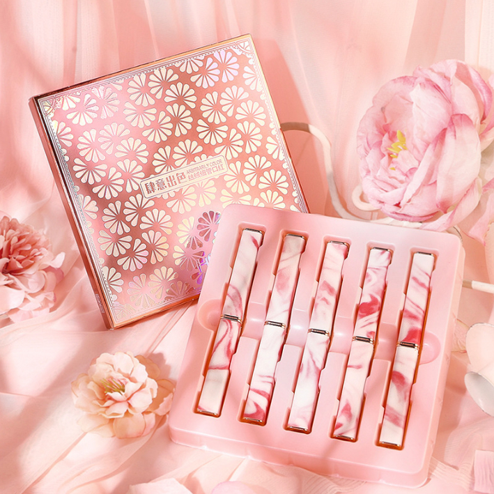 Bộ Son Môi HIH Nhung Lì Chống Nước Không Dính Cốc Thích Hợp Làm Quà Tặng Valentine / Sinh Viên