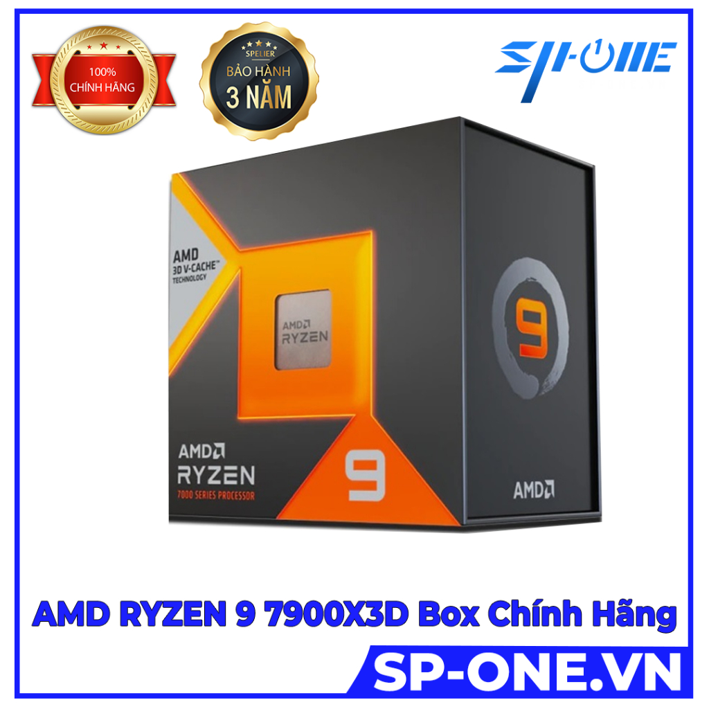 Cpu Amd Ryzen 9 7900x3d 4 4ghz Boost 5 6ghz 12 Nhân 24 Luồng 140mb