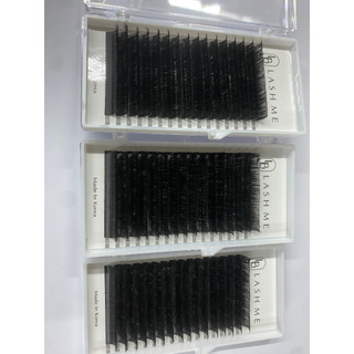 Mi khay LASHES SUPPLY 16 line MÀU ĐEN độ cong L chất mi silk Hàn, mềm dễ bắt keo.