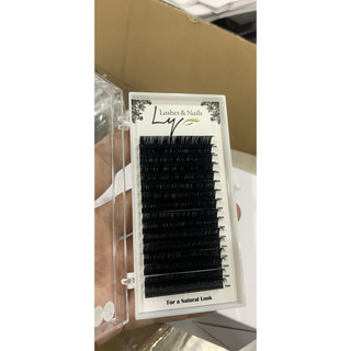 Mi khay LASHES SUPPLY 16 line MÀU ĐEN độ cong L chất mi silk Hàn, mềm dễ bắt keo.