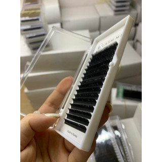 Mi khay LASHES SUPPLY 16 line MÀU ĐEN độ cong CC, chất mi silk Hàn, mềm dễ bắt keo, dùng để nối volume, classic