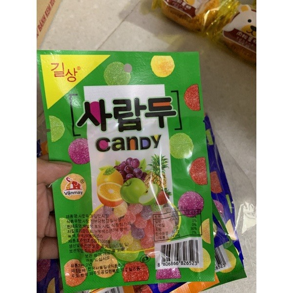 Combo 10 Gói Kẹo Candy Trái Cây Vị Tuổi Thơ, Gói 16gr