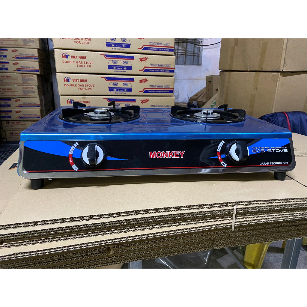 Bếp gas Korchi- Bếp gas đôi inox - Bảo hành 24 tháng