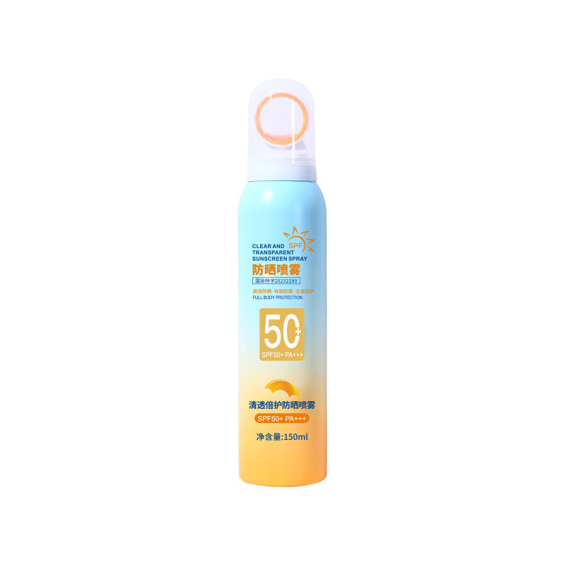 Kem chống nắng dạng bình xịt đầu phủ 360 độ SPF+ PA+++ Ova Mingduo lọ 150ml, dưỡng ẩm nâng tone da.