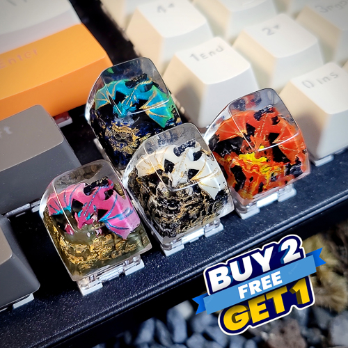 Dragon keycap , nút bàn phím cơ rồng châu âu, keycap game, dragon ...