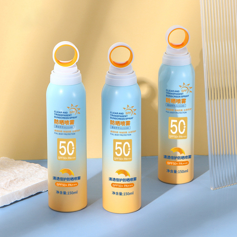 Kem chống nắng dạng bình xịt đầu phủ 360 độ SPF+ PA+++ Ova Mingduo lọ 150ml, dưỡng ẩm nâng tone da.