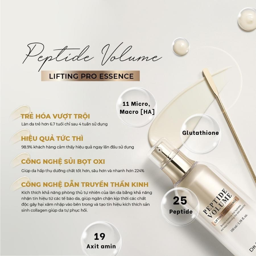 Serum Dr.Pepti Peptide Volume Lifting Pro Essence nâng cơ