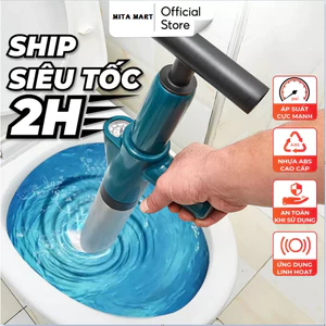 Dụng cụ thông tắc bồn cầu, súng thông cống đa năng công nghệ áp suất khí nén 8kg cực mạnh đánh bay mọi vật cản hiệu quả