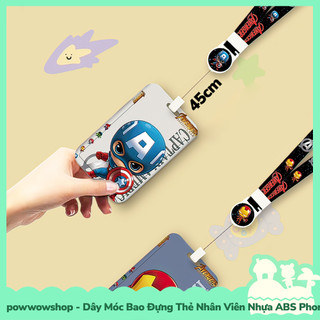 Dây Móc Bao Đựng Thẻ Nhân Viên Dọc Nhựa ABS Phong Cách Nhân Vật Anime Manga Siêu Anh Hùng Superheroes