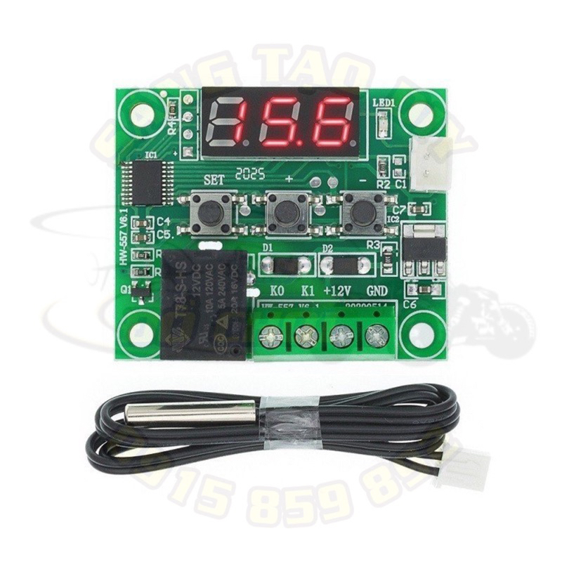 Mạch cảm biến kiểm soát nhiệt độ XHW1209 Relay 12V DC hiển thị LED
