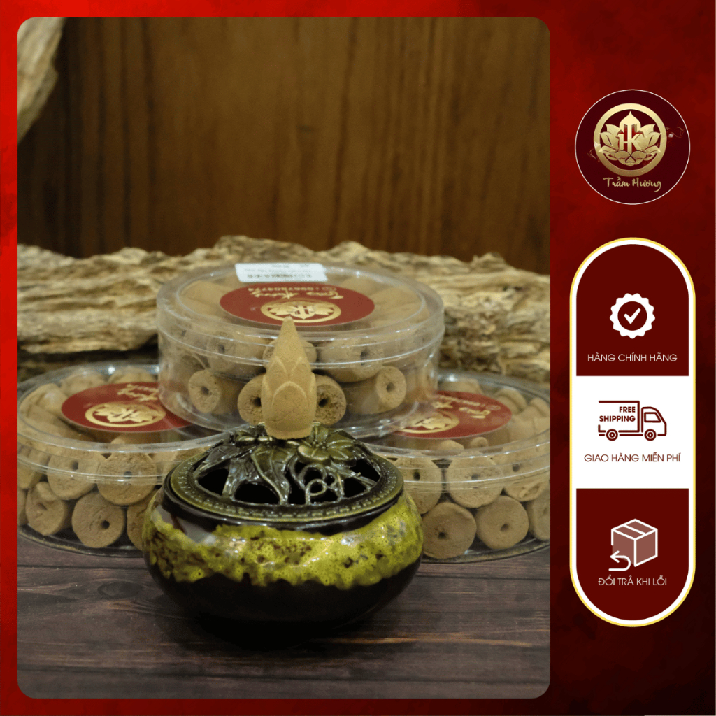 Trầm Hương ngọc am, bách xanh, quế, nguyên chất, khói ngược, cháy lâu, phong thủy tài lộc 35-40 nụ