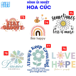 Hình ủi, Hình Ép Nhiệt Hoa Cúc 13