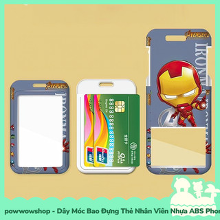 Dây Móc Bao Đựng Thẻ Nhân Viên Dọc Nhựa ABS Phong Cách Nhân Vật Anime Manga Siêu Anh Hùng Superheroes