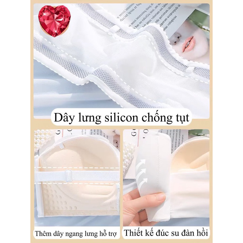 ÁO LÓT CHỐNG TỤT HÌNH VỎ SÒ,MẪU MỚI THIẾT KẾ ÔM NGỰC 666