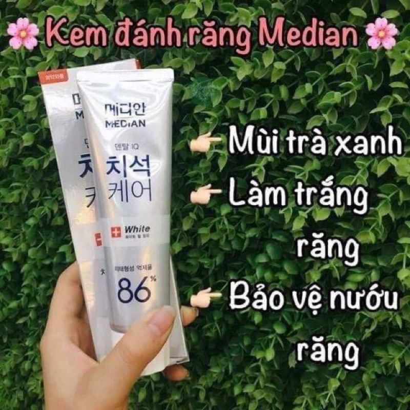 Kem đánh răng MEDIAN 93% IQ DENTAL Toothpaste giúp trắng răng, giảm ố, loại bỏ mùi hôi 120g IS252